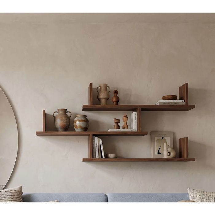 Étagère à trois niveaux - Kassi - 119 cm - Chêne