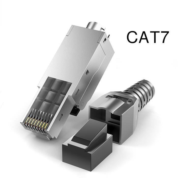 Couleur CAT7 connecteur Rj45 CAT8 -CAT7 -CAT6A, connecteur de ...