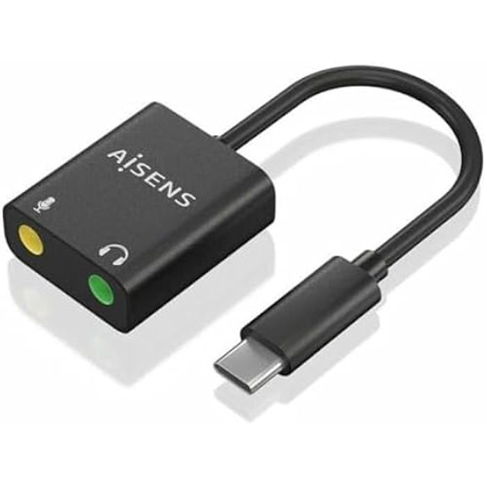 AISENS A109 0767 changeur de genre de câble USB C 2x 3.5 mm Neuf - vue 5