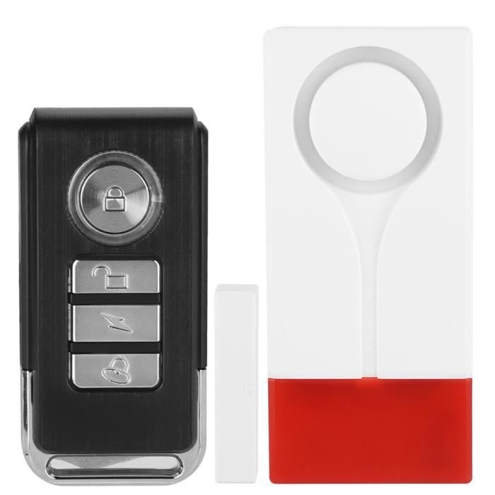 SeaNpem - Alarme Sans Fil Porte/fenêtre - Capteur Magnétique - Installation Adhésive - Piles Incluses