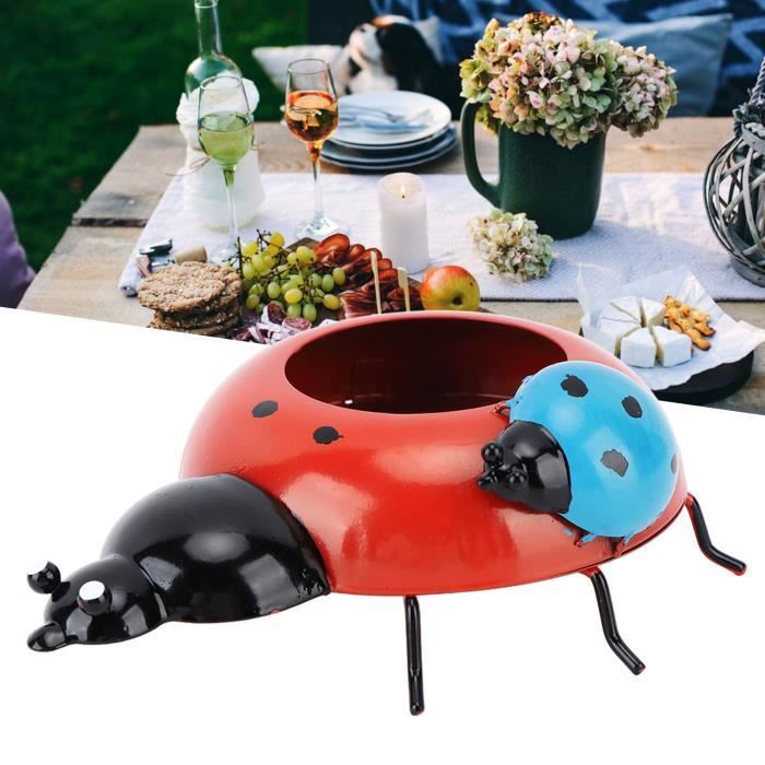 Lot De 4 Magnets Coccinelles - Déco De Jardin Extérieur/intérieur - Rouge Vif - Environ 3.5 Cm
