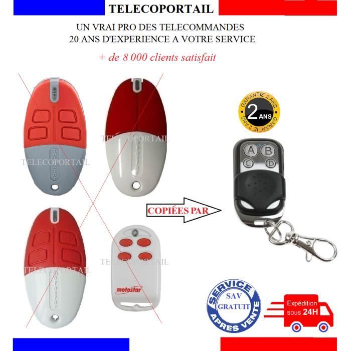Telecommande portail motostar