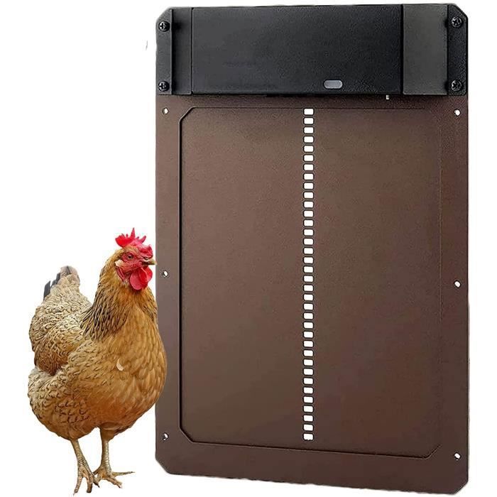 Comparer les prix de Automatic Chicken Coop Door with Light Sensing Porte de Poulailler Automatique avec détection de la LumièRe Minuterie douverture
