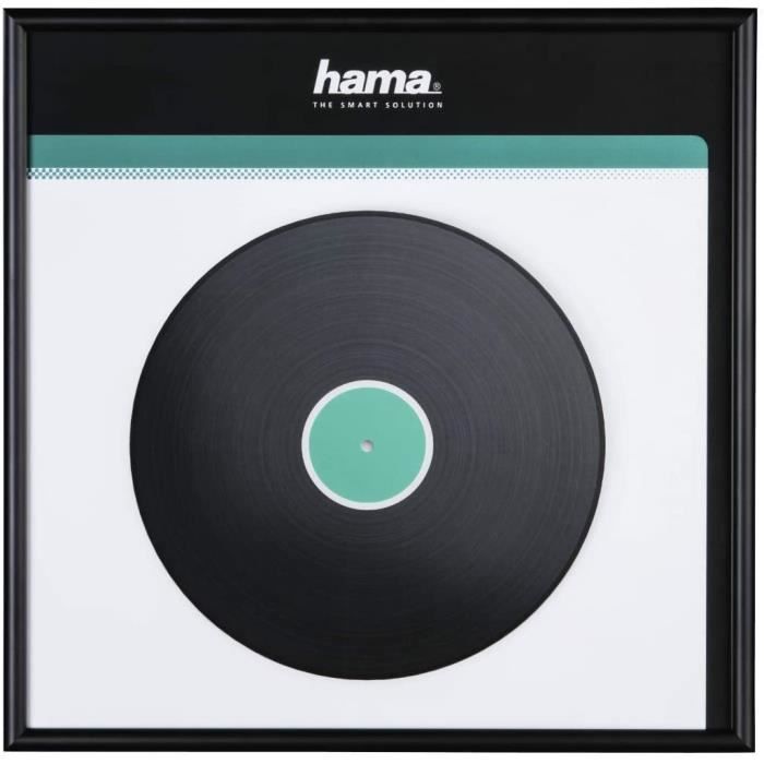 Cadre pour Vinyles (pour pochette de 33 tours, aluminium, 31,5 x 31,5 cm) Noir Cdiscount Beaux