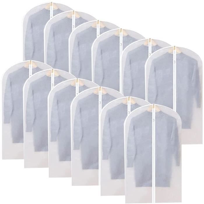 50 Sacs De Rangement Avec Fermeture Éclair 40x30cm - Transparents Avec Trous Aération | Pour Vêtements, Voyage