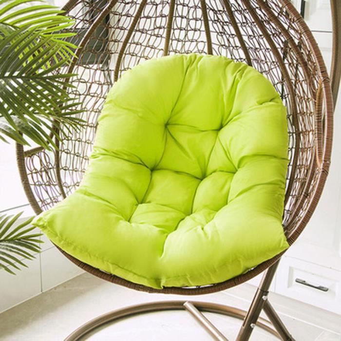 Hamac Chaise Suspendue Balançoire, 2 Coussins De Siège Inclus, Se Détendre Chaise De Balançoire Coton Tissé Pour Jardin Extérieur
