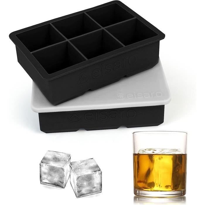 Moule à Glaçons, 2 Pièces 12 Compartiments Bac à Glaçons En