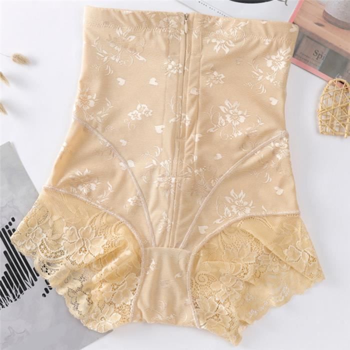 Gaine combinaison - Khaki - Culotte taille haute - Fermeture éclair