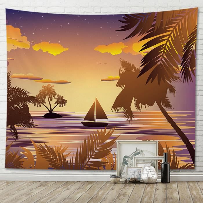 Oeuvre d'art murale voler, tole vagues de la mer, décoraton murale