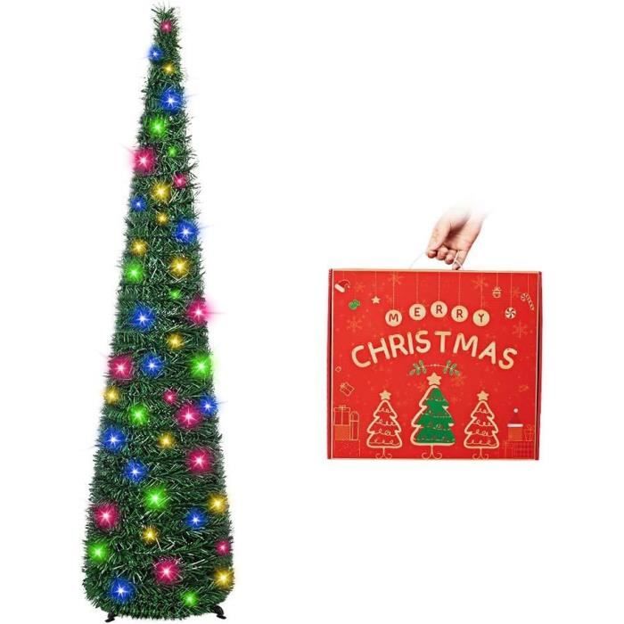 Sapin De Noël Artificiel Pliable 1,5 M Avec Aiguilles De Pin Vertes