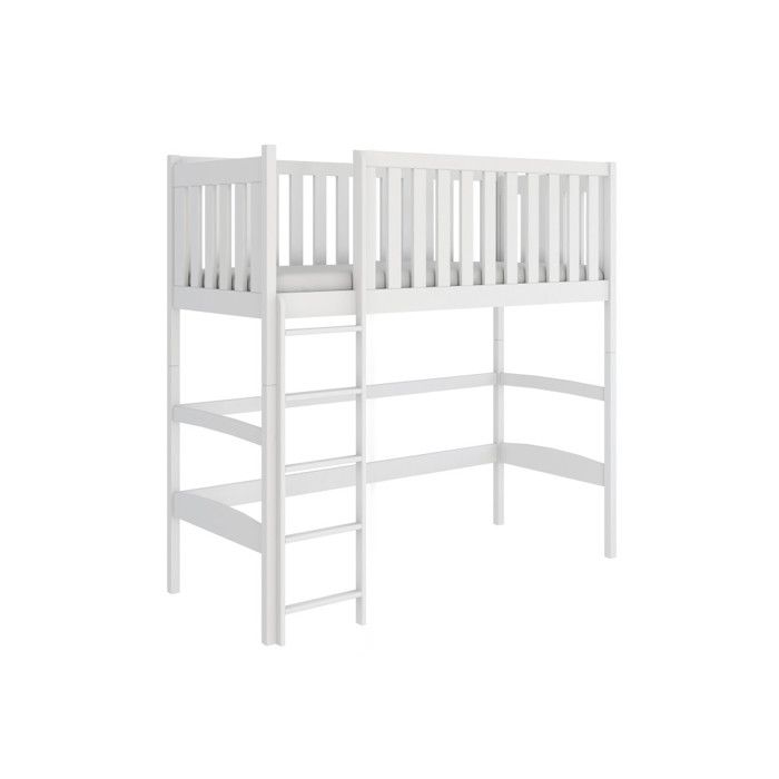 Lit Mézzanine Laury 90x200 Blanc - blanc