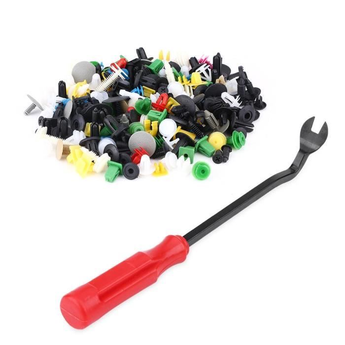 Kit Clips Agrafe Rivets Plastiques Fixation de Porte Universel pour