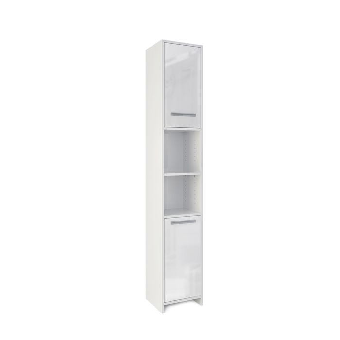 Meubles bain Kiko Chêne rustique 3 pièces, avec armoire haute Vicco | Chêne rustique | Ensemble