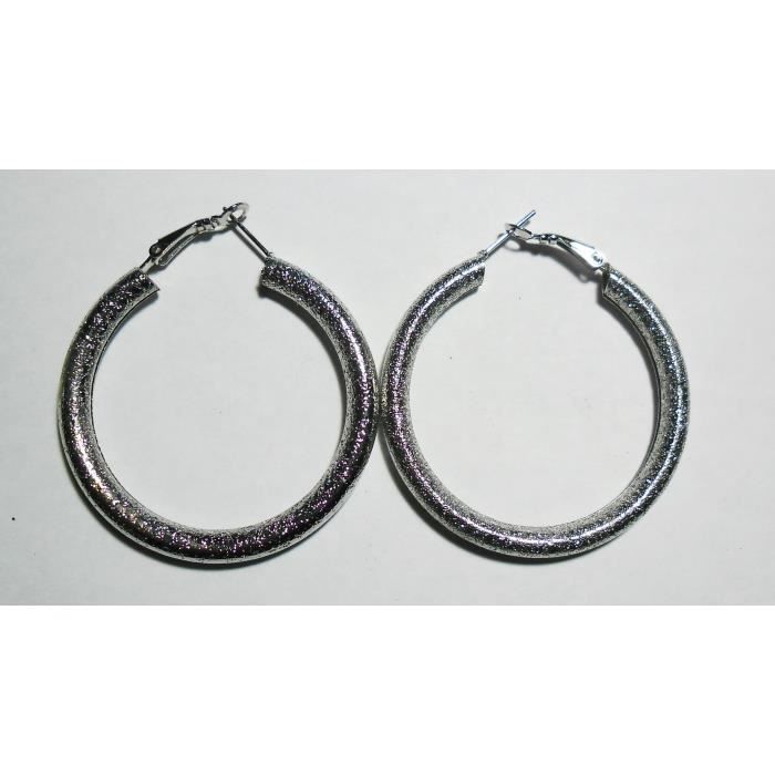Boucles d/'oreilles Diam/'s argenté en ARGENT 925 Neuves