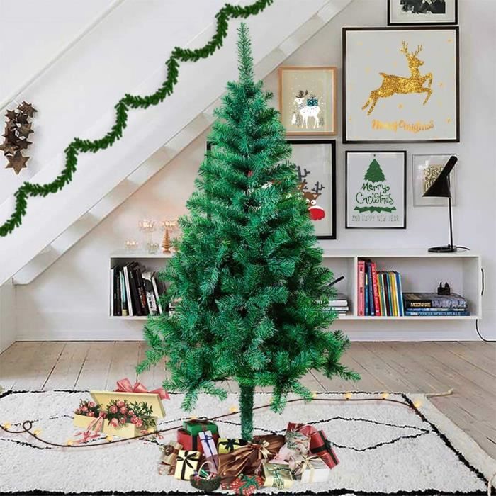 180cm Arbre Artificiel de Noël avec Support Stable et 500 Pointes de