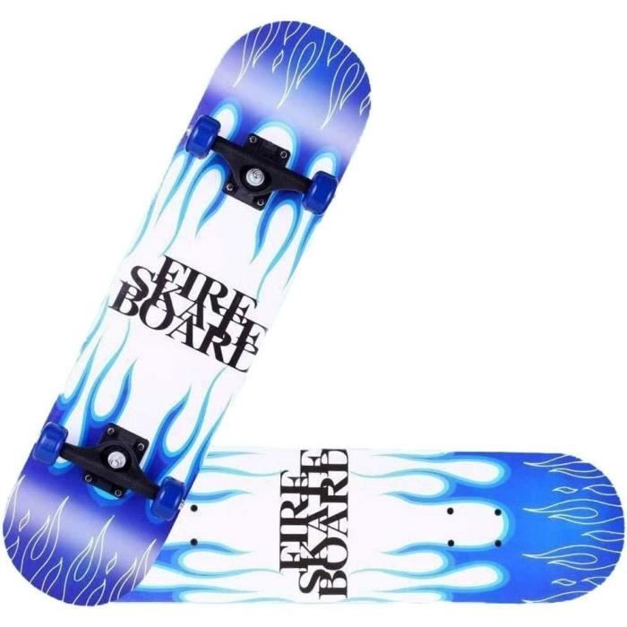 Skate Planche Vierge Planche à Roulettes Vierge Double Concave - érable 8 Couches - 8 Pouces (79x19 Cm) - Naturel