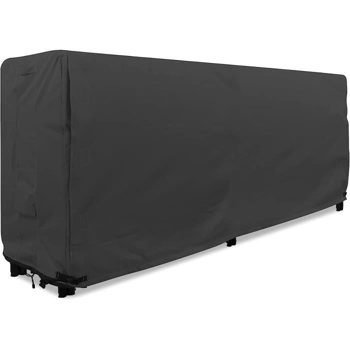Housse De Protection Pour Bois De Chauffage 2,4 M - Imperméable, Aérations, Poignées Renforcées - 3
