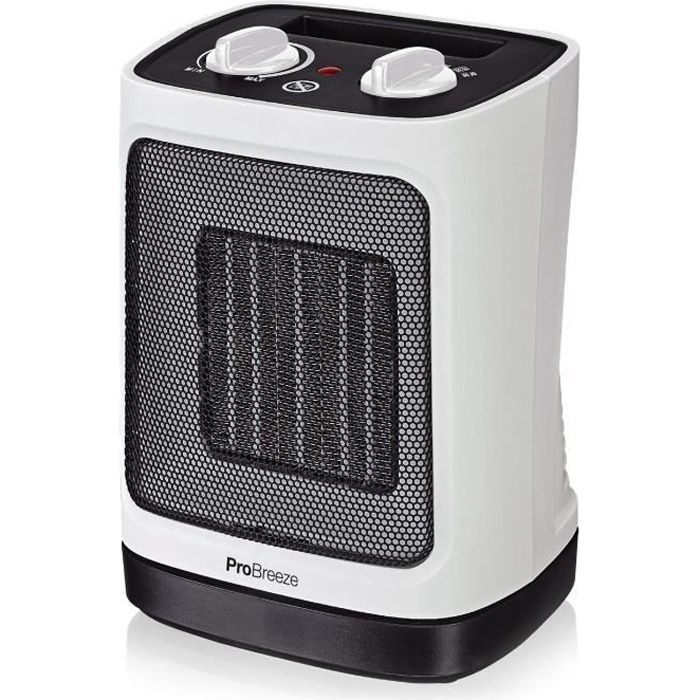 Mini radiateur soufflant céramique 2000 W - Pro Breeze - Oscillation  automatique et 2 réglages de température - Cdiscount Bricolage