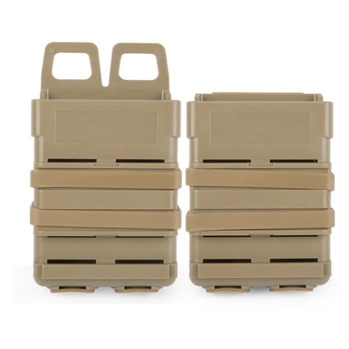 Pochette Tactique Chargeur 5.56 Rapide - Compatible Ceintures 1.75" Gilet Airsoft Chasse - Porte-Mag AR15 Dégagement Rapide