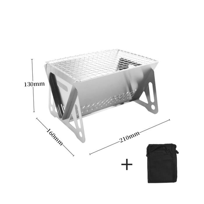 Barbecue À Charbon De Bois Grill Portable Extérieur, Rôtissoire Poêle