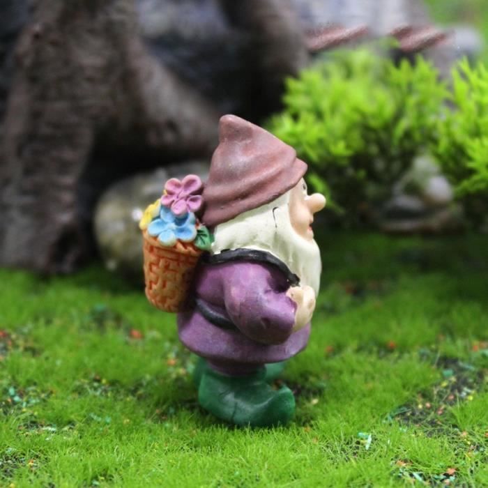 Sertay 3 Pièces Figurines GNOME, Figurines Pot Fleurs Miniatures, Nains Jardin Drôles, Ensemble Nain Jardin Extérieur, Pour Les Petits Jardins, Aquariums, Plateaux De Plantation, Pots De Fleurs