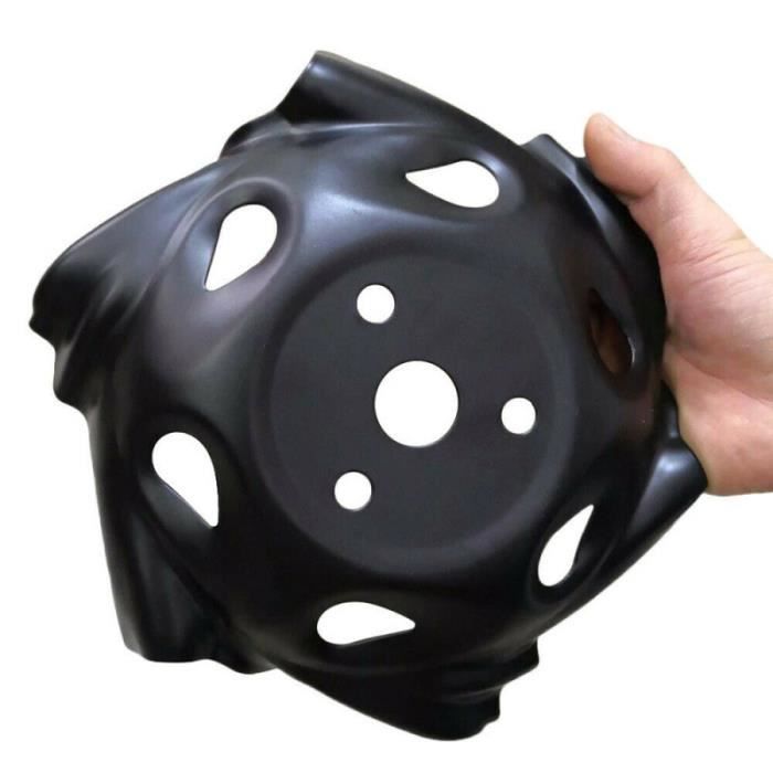 Zoternen Désherbage Roue de Labour Profond, Motoculteurs à 9 Dents, Roue de Désherbage Universelle, Roues de Jardin 2 en 1 pour Tondre l'herbe et Ameublir Le Sol des Jardins (26mm