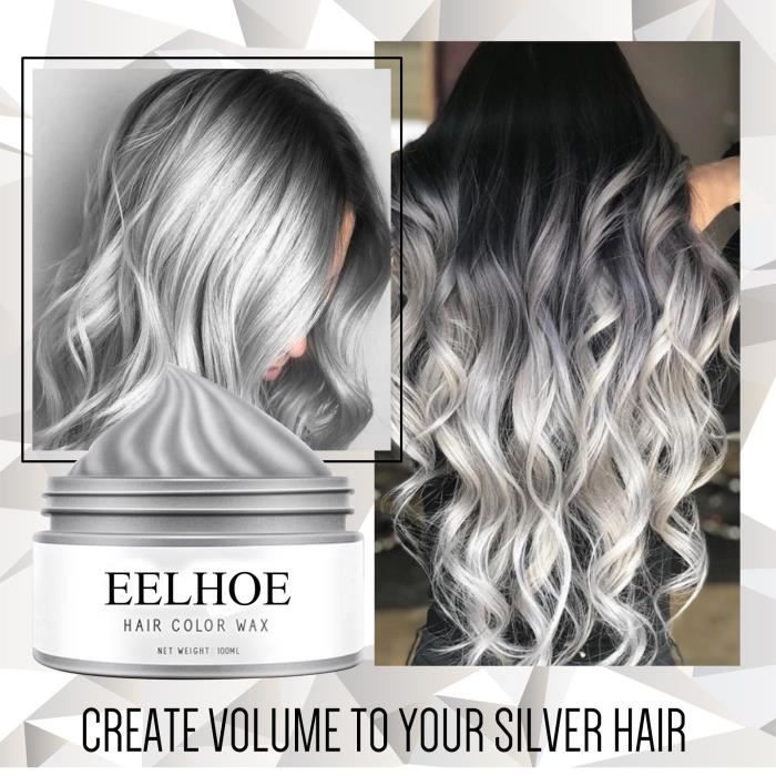 Cire De Couleur Cheveux Gris Argente Creme Temporaire Instantanee Xddb Cdiscount Au Quotidien