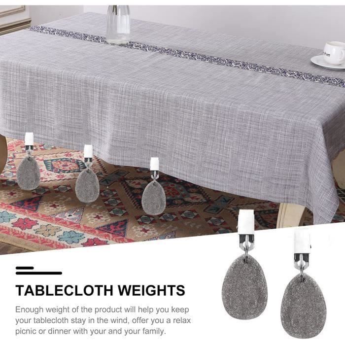 Poids de nappe avec pince de table en métal, couvertures de table