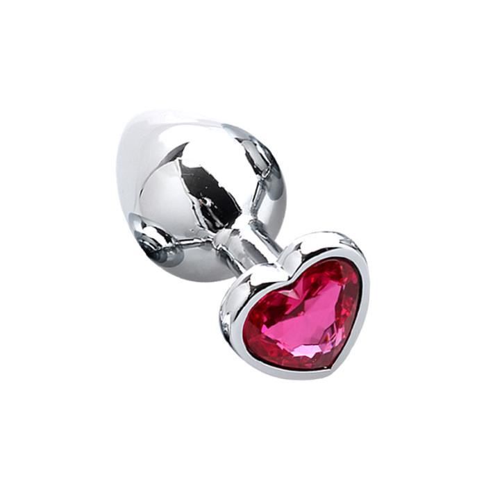 Lot De 3 Plugs Anaux En Forme De Cœur Rouge - Jouet érotique Adulte, Neuf