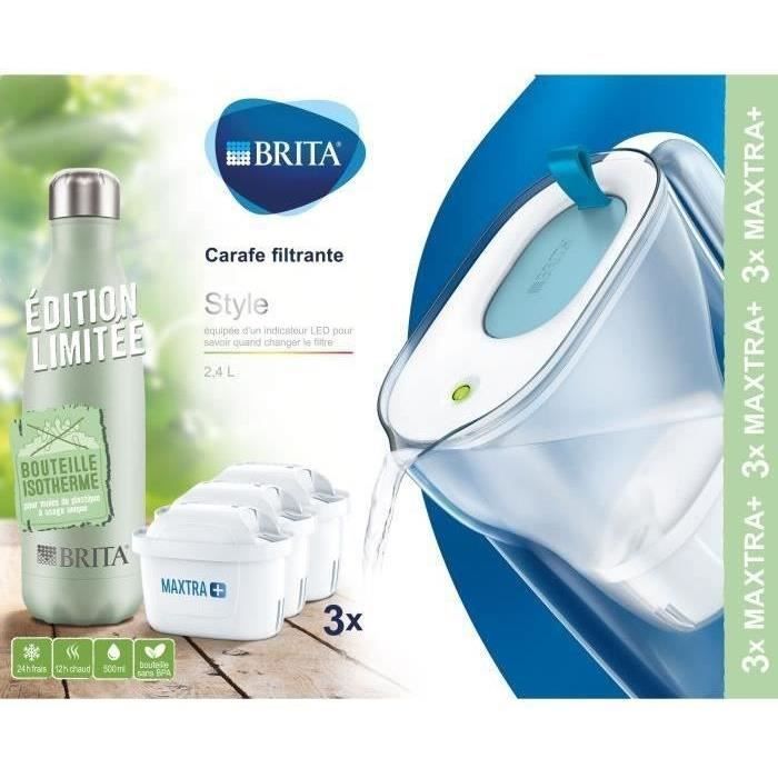 Carafe filtrante 2.4 L + Filtre Maxtra - Blanc - BRITA