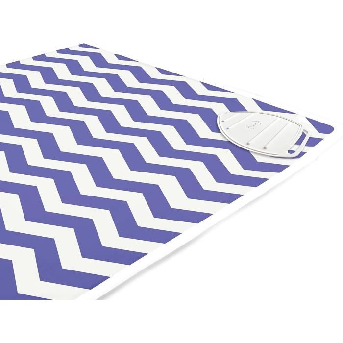 Encasa Tapis de repassage (120 x 70 cm) avec rembourrage de 3 mm et repose-fer en silicone pour presser la vapeur sur une table ou un lit, résistant à Encasa Tapis de repassage (120 x 70 cm) avec rembourrage de 3 mm et repose-fer en silicone pour presser la vapeur sur une table ou un lit, résistant à