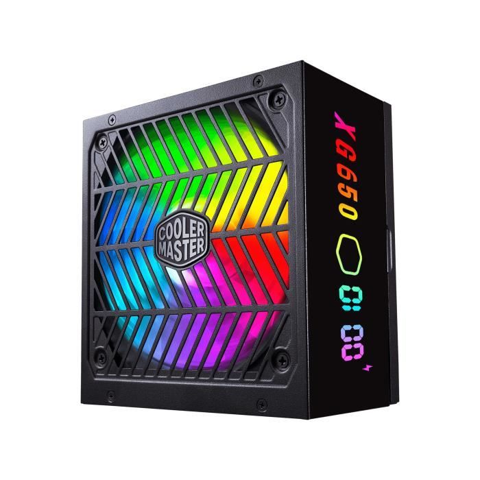 Cooler Master Zasilacz Cooler Master XG650 Plus Platinum MPG 6501 AFBAP XEU 650?W Alimentation PC - vue 3
