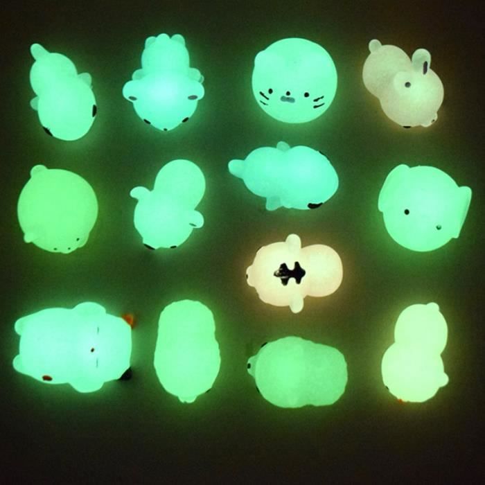Gant De Bras QK21P 2/5 pièces Mochi Squishy Squeeze chat anti-stress Squish  ensemble doux Mini Animal Squichy lueur dans le noir enf - Cdiscount Jeux -  Jouets
