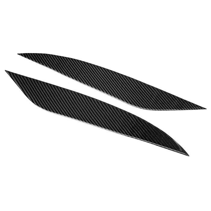 Dilwe Sourcil De Phare Paire De Phares Sourcils Noir Brillant Garniture