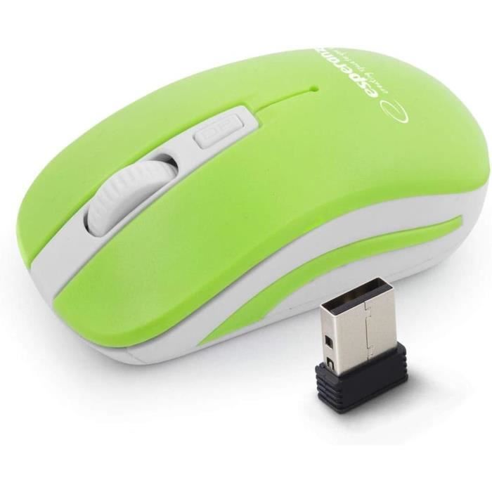 Sans Fil ESPERANZA EM126WG Optique 1600 DPI Ergonomique Défilement Silencieux
