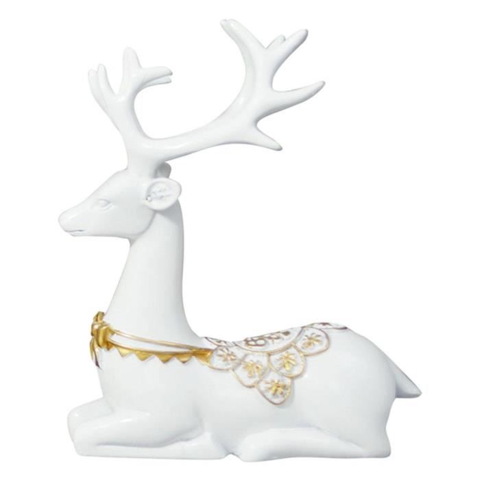 Set De 2 Supports Livre En Forme De Tête De Cerf - Design Chalet, Finition Mate, Peint Main, 31 Cm De Haut, Fabriqué En Italie