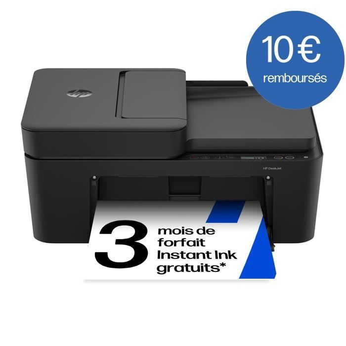 Imprimante tout en un HP DeskJet 4330 jet dencre couleur dInstant ink inclus avec HP+
