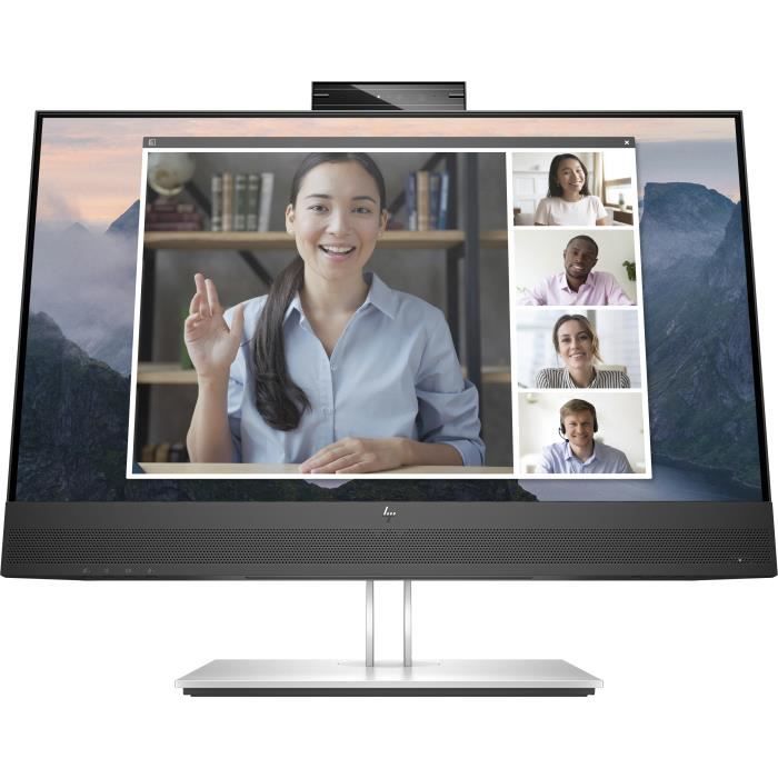 Écran PC - HP - E24MV G4 - 238 - Full HD - Caméra 5MP intégrée