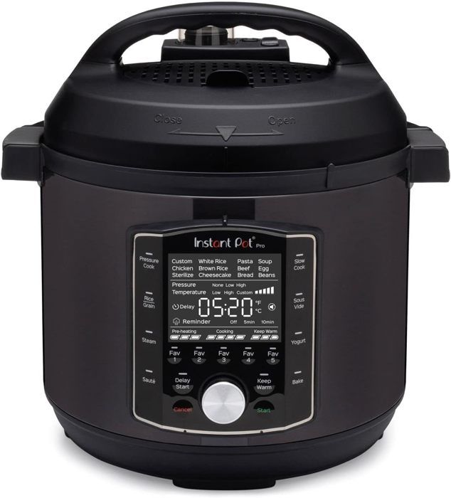 Cuiseur Électrique Multifonctionnel Instant Pot Pro 10-En-1 - 1200 W - Noir - 57 L - Instant
