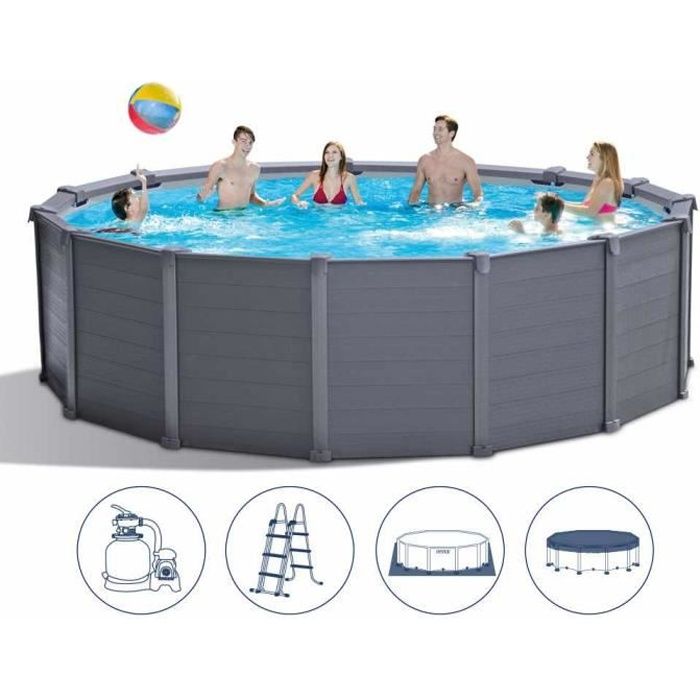 Intex 26384 Piscine avec panneau en - vue 2