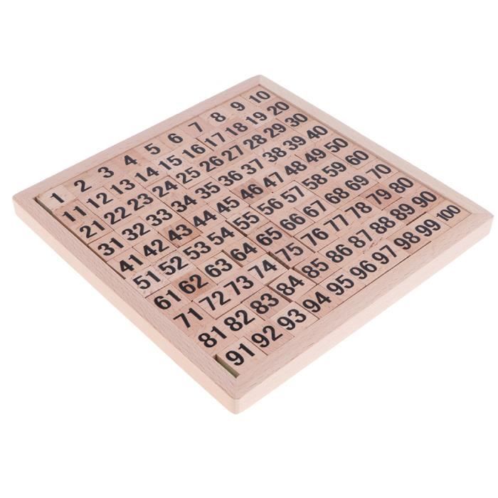 Table De Multiplication En Bois - Jouet éducatif Montessori Pour Apprendre à Compter, Boulier Coloré 3-6 Ans - 2