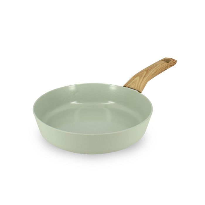 Wok Céladon MENASTYL 28 Cm - Compatible Induction - Revêtement Céramique Anti-adhésif