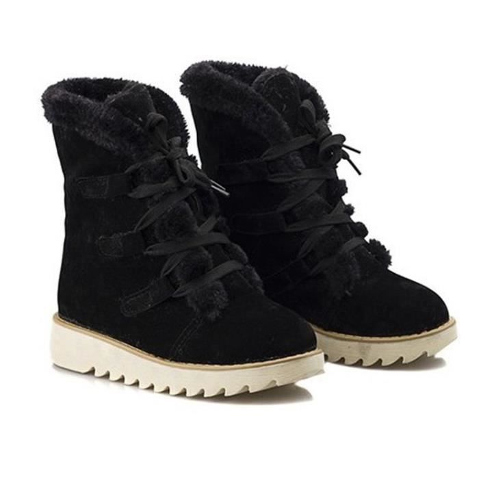 bottine talon plat femme