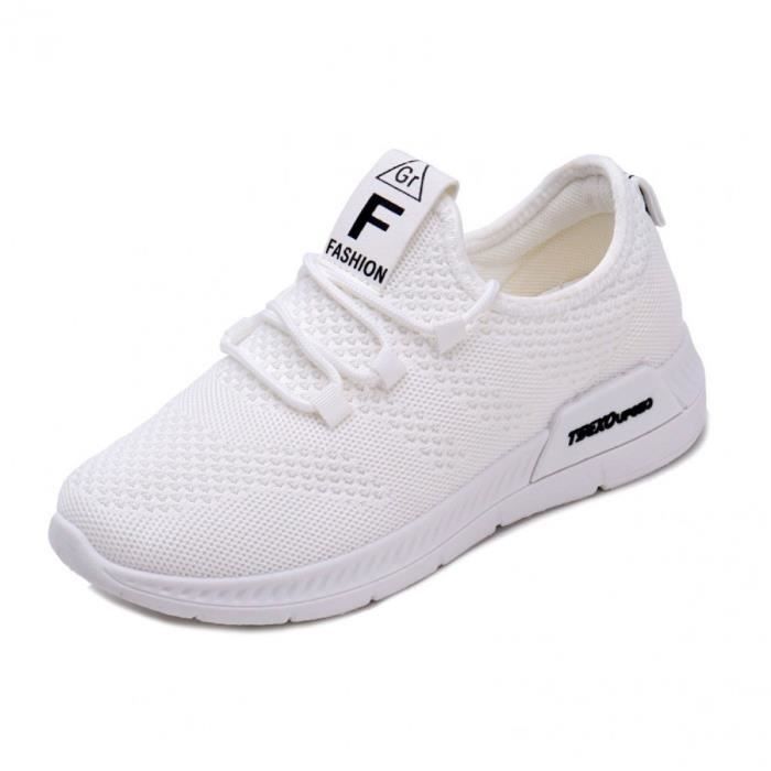 Chaussures de Running Compétition Femme Fitness LéGèRes Outdoor Casual Tennis Pas Cher Été Chaussure Lacets altra léger Blanc Chaussures de Running Compétition Femme Fitness LéGèRes Outdoor Casual Tennis Pas Cher Été Chaussure Lacets altra léger Blanc