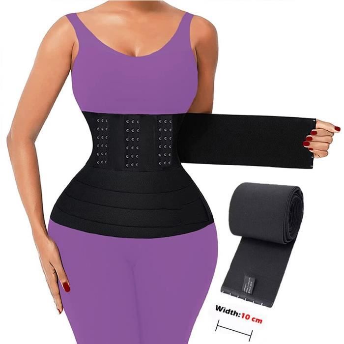 Gaine Amincissante Ventre Plat Femme - Corset Minceur Invisible, Ceinture Post Partum Avec Os Acier