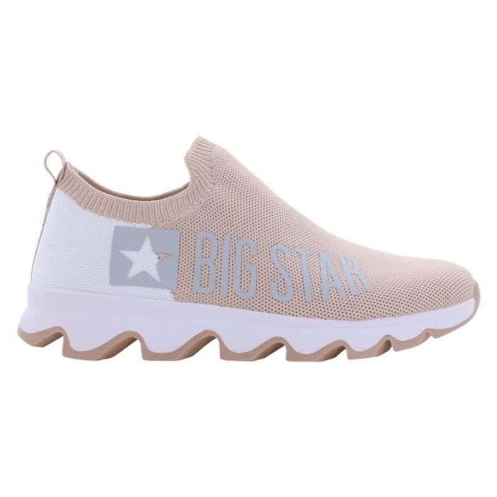 BIG STAR Chaussures Femme BIG STAR JJ274A145 Beige - Lacets - Synthétique - Plat