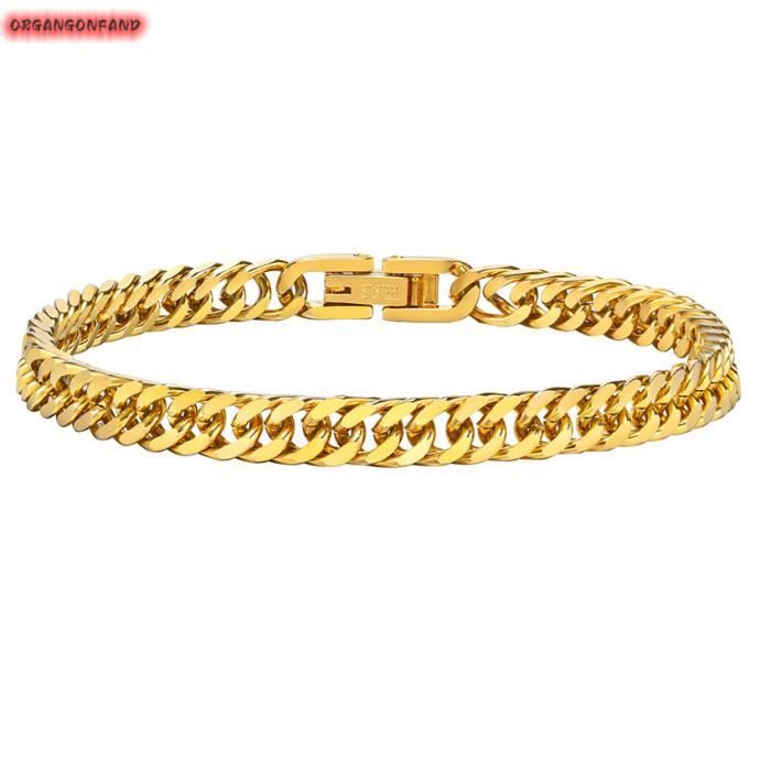 Bracelet jonc Acier Motif chaîne - By URBAN