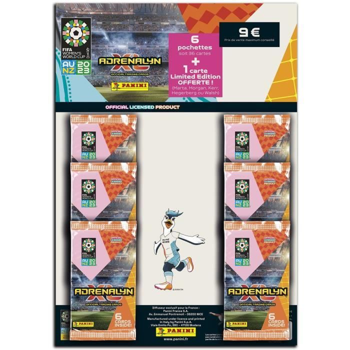 Pack 6 pochettes + 1 carte Coupe du monde de la FIFA 2023™ TCG ADRENALYN - PANINI