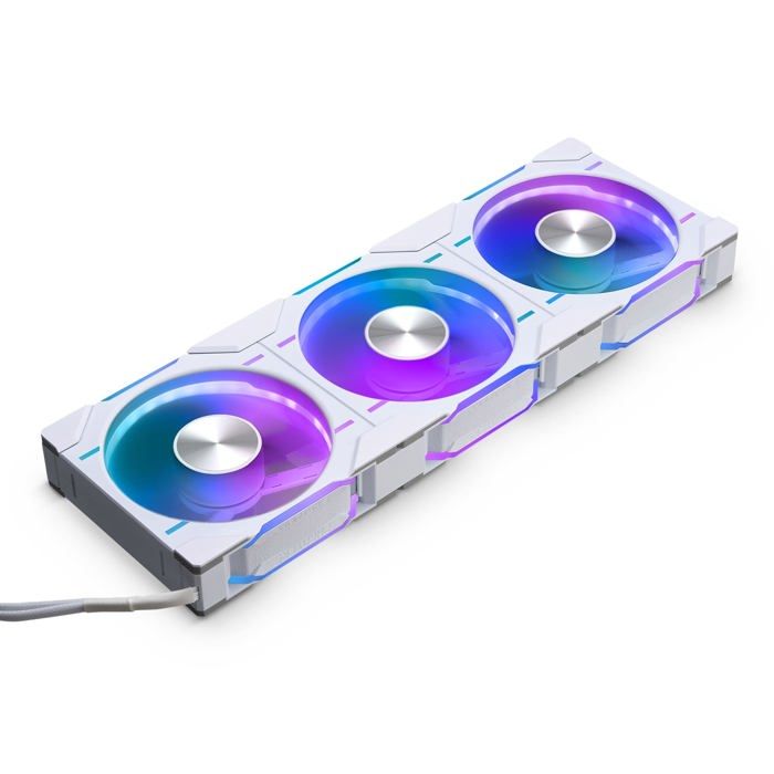 Ventilateur – PHANTEKS – D30 PWM – 120 mm – D-RGB – Blanc – Système de raccordement facile