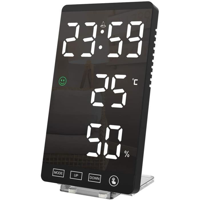Réveil Numérique Led Température Humidité Double Alarme Rétroéclairage Réveil Numérique Led Température Humidité Double Alarme Rétroéclairage
